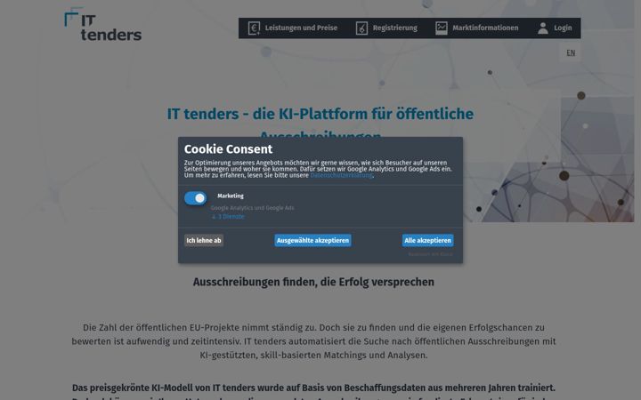 Screenshot of it-tenders.com