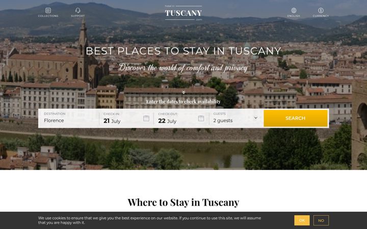 Screenshot of it-tuscanyhotel.com
