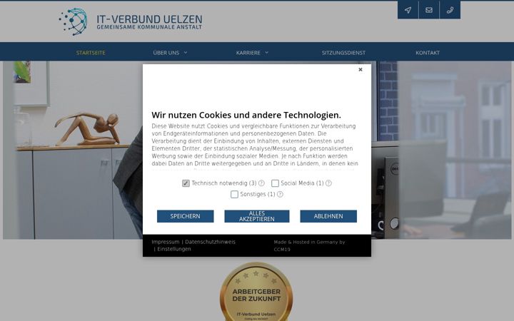 Screenshot of it-verbund-uelzen.de