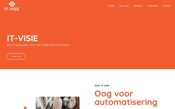 Screenshot of it-visie.nl