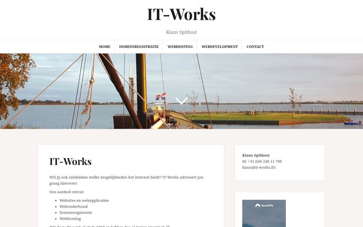 Screenshot of it-works.nl