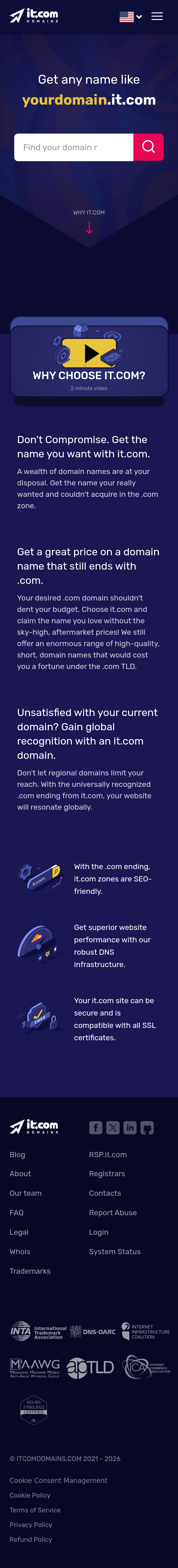 Mobile screenshot of it.com