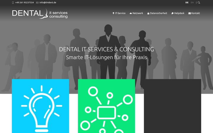 Screenshot of it4dent.de