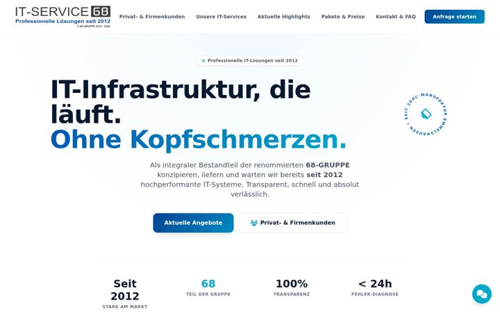 Screenshot of it68.de