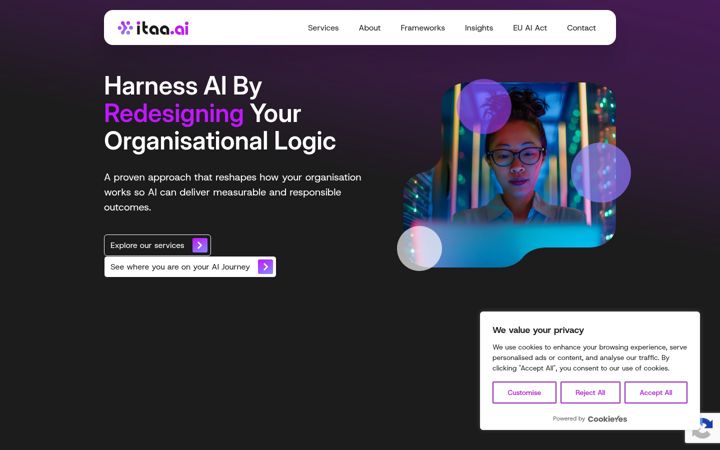 Screenshot di itaa.ai