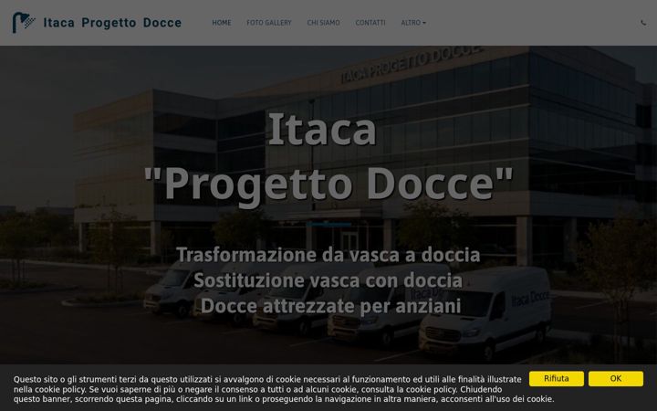 Screenshot of itaca-progetto-docce.com
