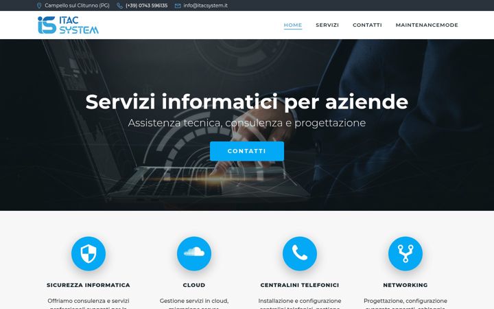 Screenshot of itacsystem.it