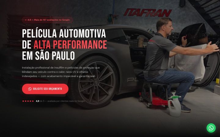 Screenshot of itafransound.com.br