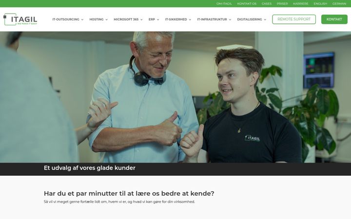 Screenshot of itagil.dk