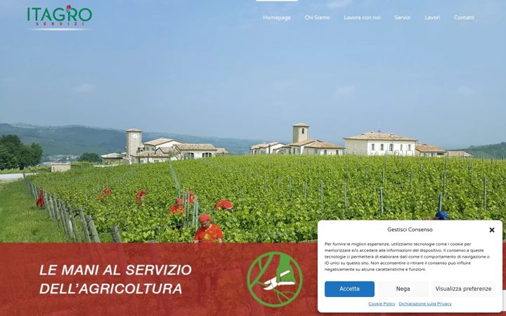 Screenshot of itagroservizi.it