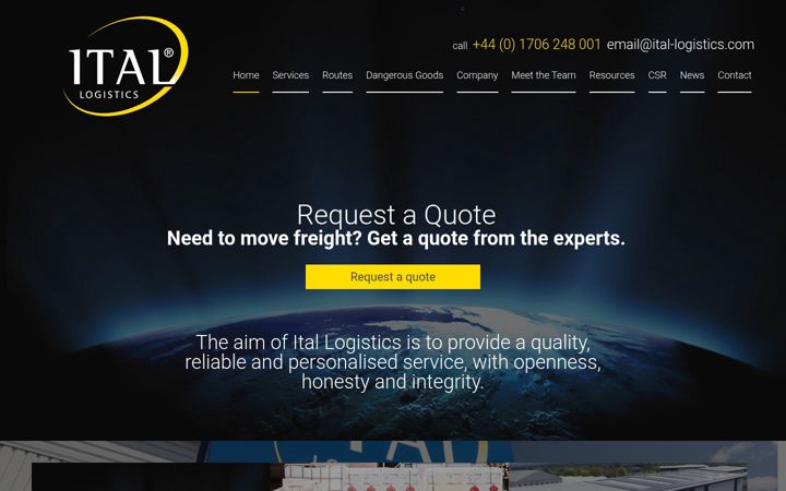 Screenshot of ital-logistics.com