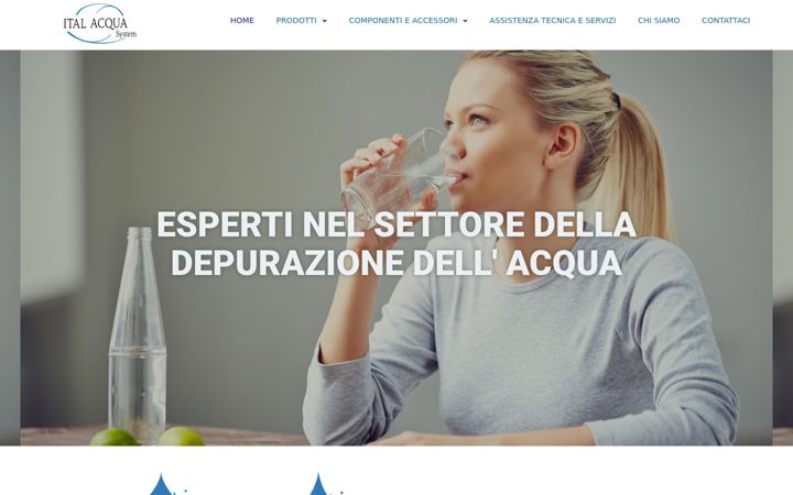 Ekrano kopija italacquasystem.it