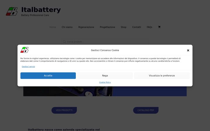 Screenshot of italbattery.com