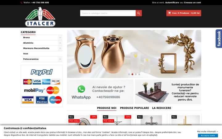 Screenshot of italcerfotoceramica.ro