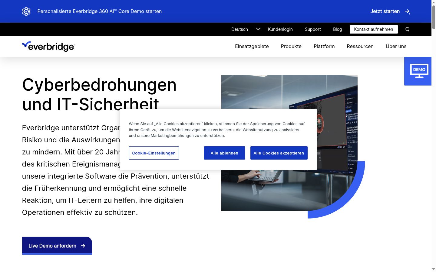Screenshot tal-banner tal-kunsens muri qabel kwalunkwe interazzjoni