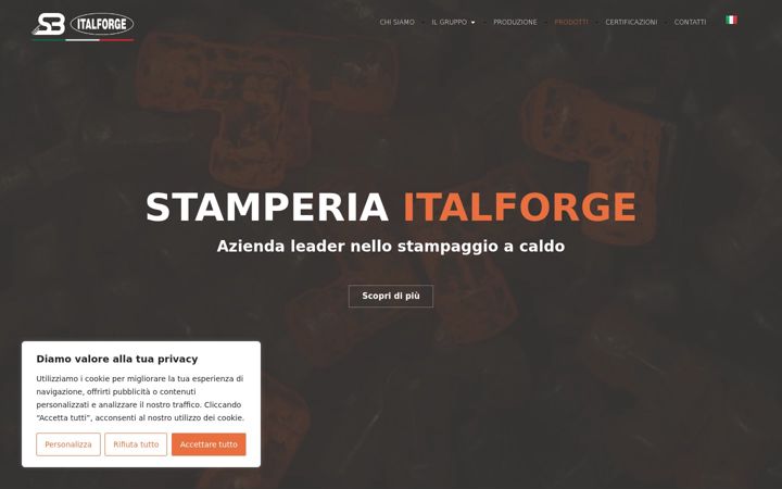 Screenshot of italforge.it