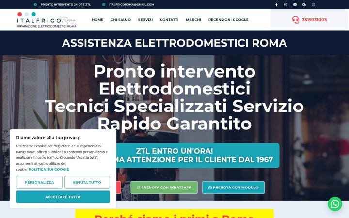 Screenshot of italfrigo-roma.it