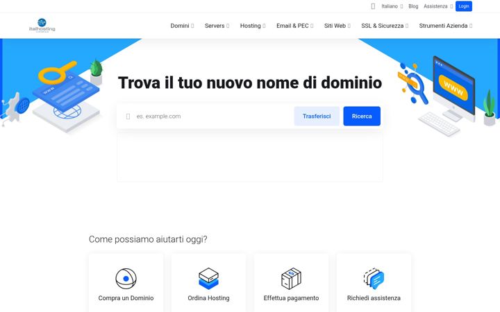 Screenshot of italhosting.it