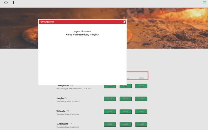 Screenshot of italia-erding.de
