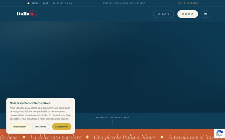 Screenshot of italia-mia.fr