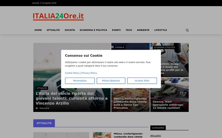 Screenshot of italia24ore.it