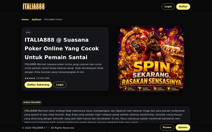 Screenshot of italia888.net
