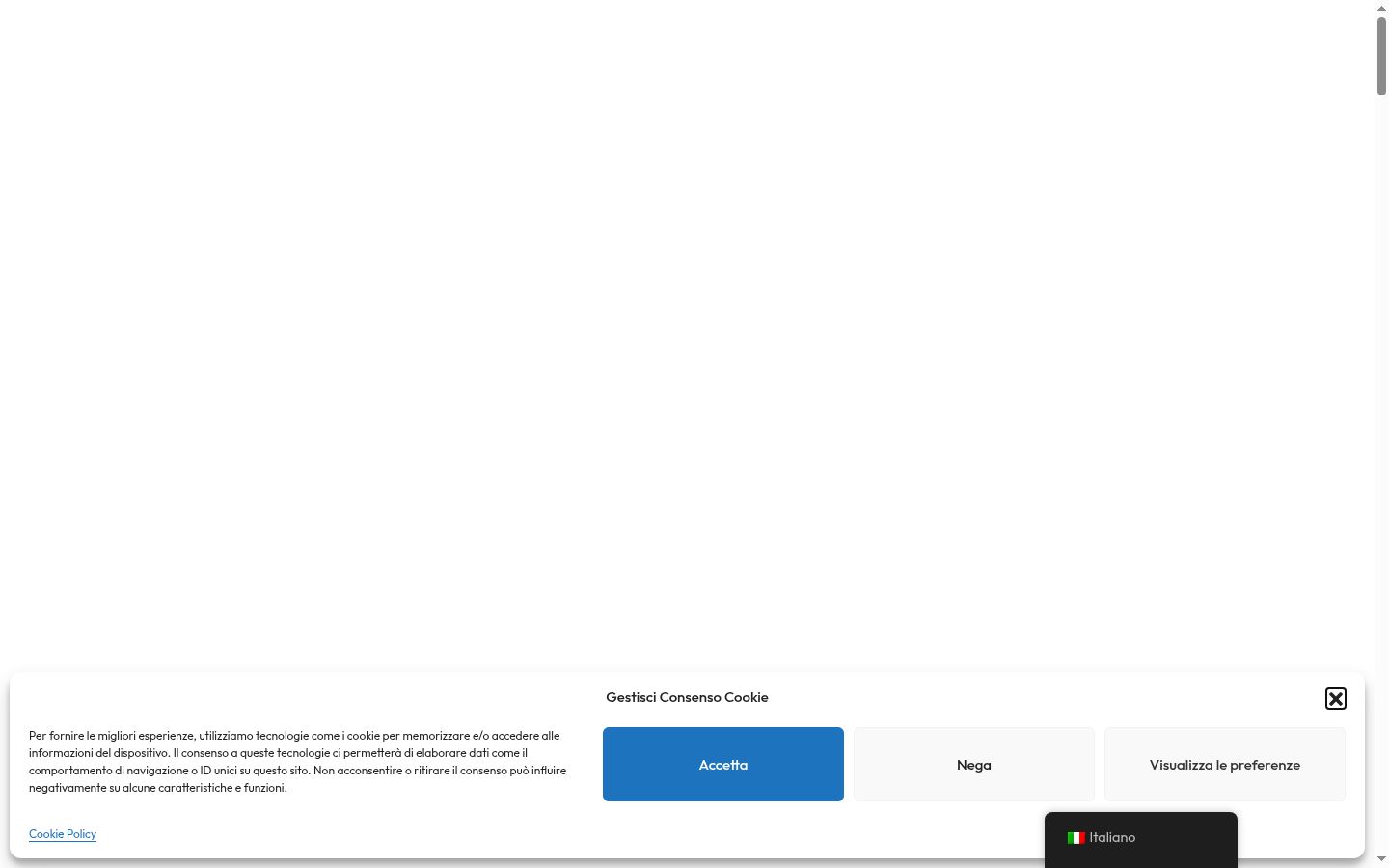 Captura de pantalla del banner de consentimiento mostrado antes de cualquier interacción