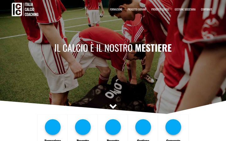 Screenshot of italiacalciocoaching.com