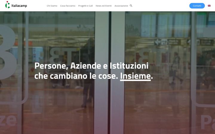 Snímek obrazovky italiacamp.com