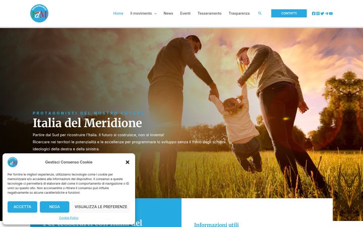 Screenshot of italiadelmeridione.it