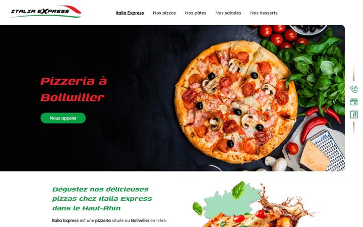 Screenshot of italiaexpressbollwiller.fr