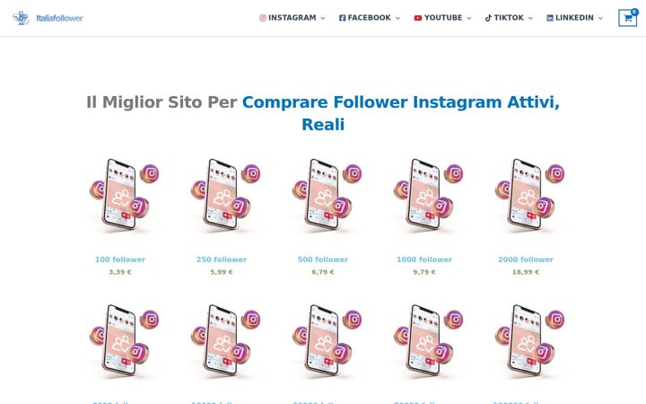 Screenshot of italiafollower.it