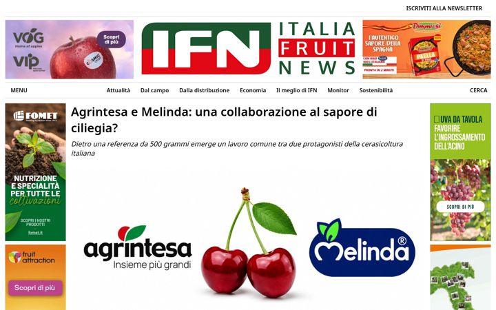 Screenshot of italiafruit.net