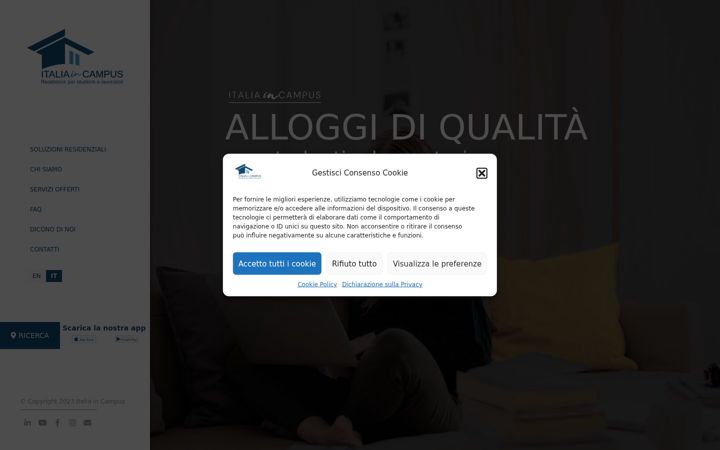 Screenshot of italiaincampus.it