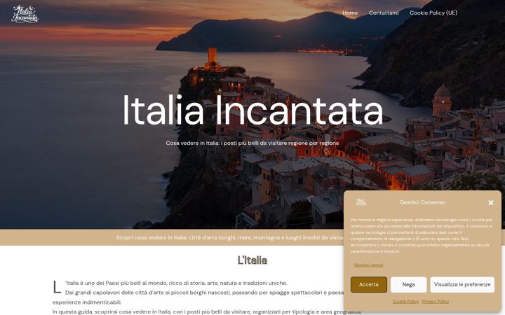 Screenshot of italiaincantata.it