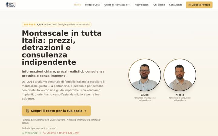 Screenshot of italiamontascale.it