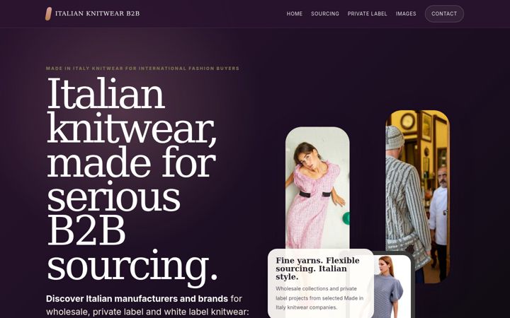 Screenshot of italian-knitwear.com
