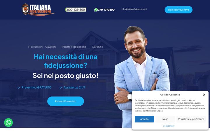 Screenshot of italianafidejussioni.it