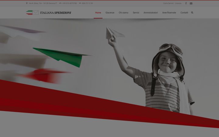 Screenshot of italianaspedizioni.com