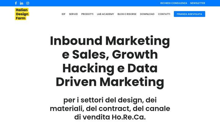 Screenshot of italiandesign.farm
