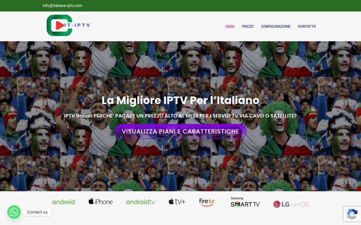 Screenshot of italiane-iptv.com
