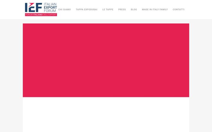 Screenshot of italianexportforum.it