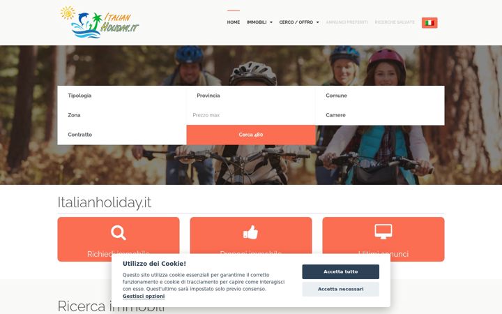 Screenshot of italianholiday.it