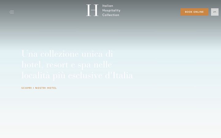 Screenshot of italianhospitalitycollection.com