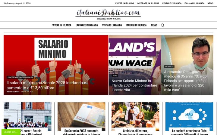 Screenshot of italianidublino.com