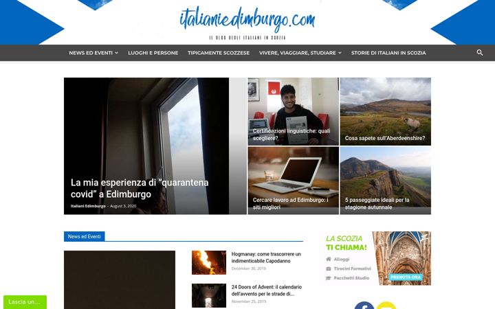 Screenshot of italianiedimburgo.com
