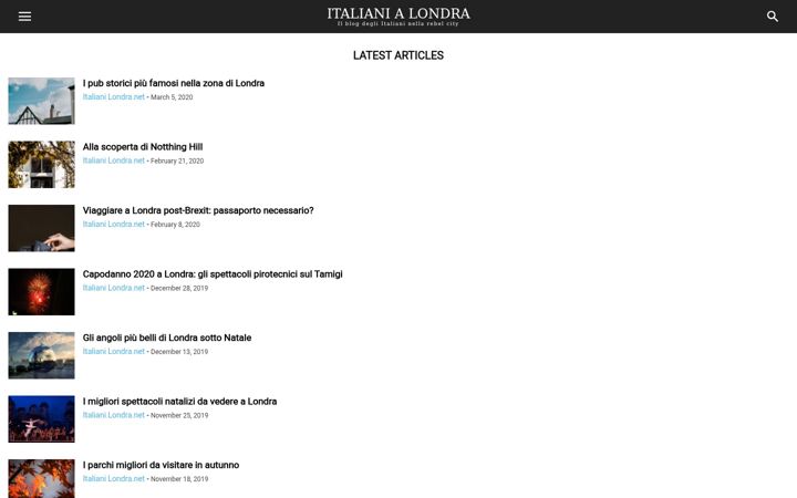 Screenshot of italianilondra.net