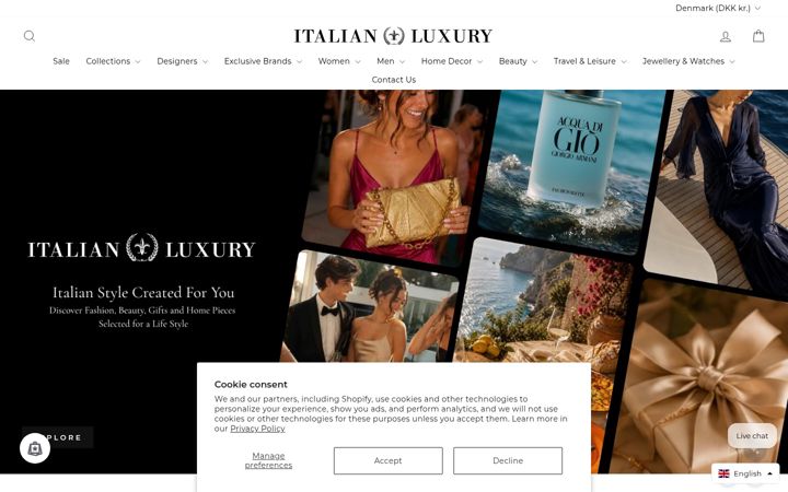 Screenshot of italianluxurygroup.com.au