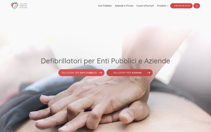 Screenshot of italianmedicalsystem.it