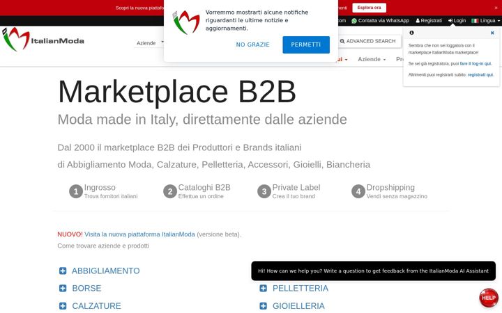 Screenshot of italianmoda.it